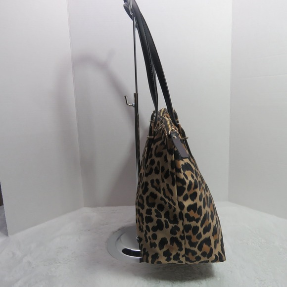 Kate Spade Set Schuyler Brown Leopard Print Shoulder Handbag Purse Card & Wallet - Picture 7 of 10